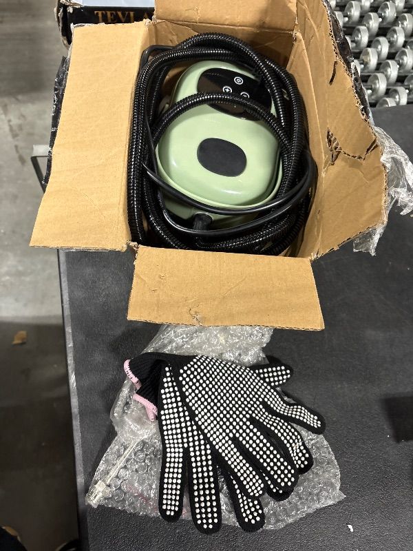 Photo 1 of *Missing items/ cord* Steam Cleaner Handheld, 2500W High Pressure Steamer for Cleaning, Multi-Purpose Steamer for Home Use with 1.1L Water Tank, Car Steamer, Portable steamer for Kitchen, Furniture, Grout, Tile (Green)