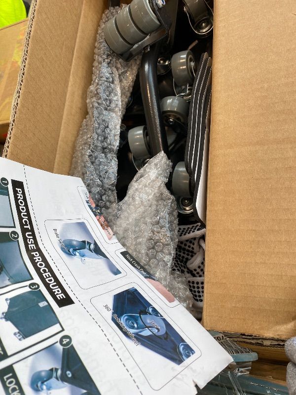 Photo 1 of *Missing Parts*
LOYAL TIGER Heavy Duty 1500LBS Furniture Dolly & Movers with 5X 360° Wheels - Carbon Steel Panel & Non-Slip Casters, Includes Lifter Jacks, Gliders for Sofa, Refrigerator (5.4 Inch, Gray)