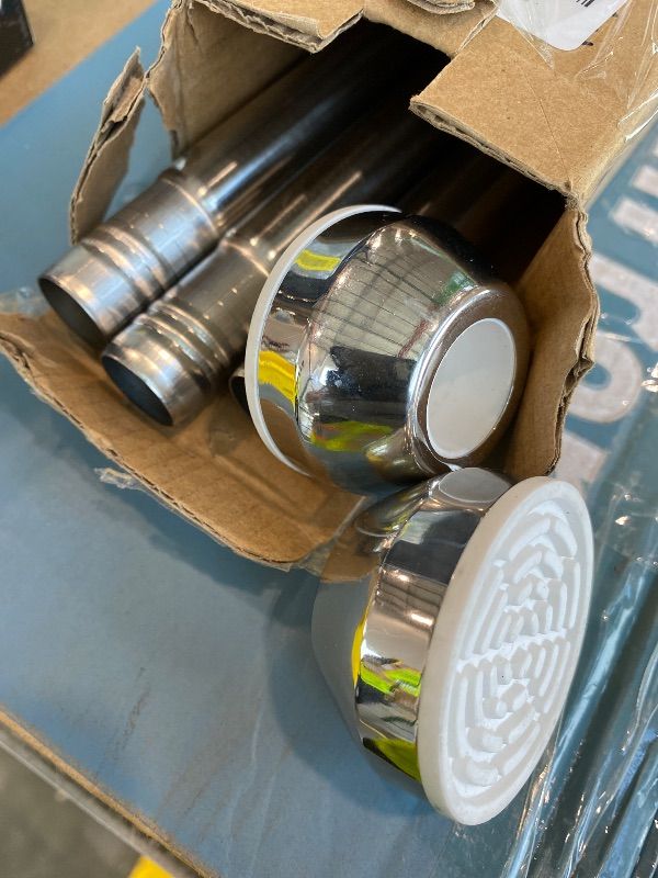 Photo 1 of *Missing Parts*
TEECK Shower Curtain Rod, 27-76 inch Adjustable Tension Spring, Shower Curtain Rod Tension, Anti-Slip, Rust-Proof, No Drilling, for Bathroom, Silver