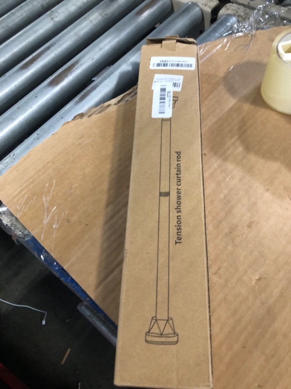 Photo 1 of *Missing Parts*
TEECK Shower Curtain Rod, 27-76 inch Adjustable Tension Spring, Shower Curtain Rod Tension, Anti-Slip, Rust-Proof, No Drilling, for Bathroom, Silver