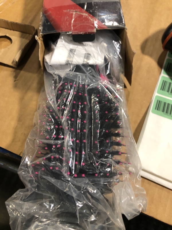 Photo 1 of ** used** Dual Voltage Hair Dryer Brush with Negative Ion Anti-frizz Styler - Hot Air Volumizer for 110V-120V/220V-240V European and Travel Use