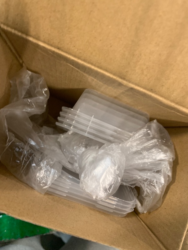 Photo 1 of ***ONLY 2***MACTANO 20 Sets Condiment Container with Lid, Disposable Double Compartment Plastic Container for Sauce Snack