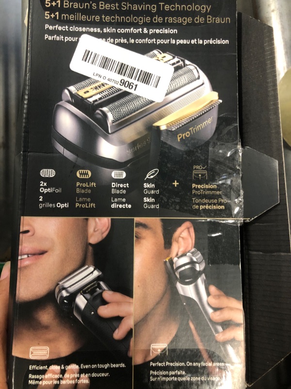 Photo 1 of Braun Series 9 9517s PRO+ Electric Razor for Men, 5 Pro Shave Elements & Precision Long Hair ProTrimmer, Charging Stand, Braun’s Best for Smooth Skin, Wet & Dry Electric Razor with 60min Runtime