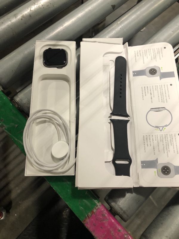 Photo 1 of *****LOCKED**** Apple Watch Series 10 [GPS + Cellular 42mm case] Smartwatch with Slate Titanium Case with Black Sport Band - S/M. Fitness Tracker, ECG App, Always-On Retina Display, Water Resistant