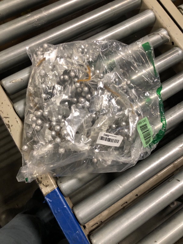 Photo 1 of [Timer & Lighted] 6 Ft Silver Berry Garland Prelit Christmas Garland with 20 Warm White Lights Holly Leaves Artificial Xmas Garland Christmas Decor for Home Winter Holiday Table Mantle Fireplace Stair