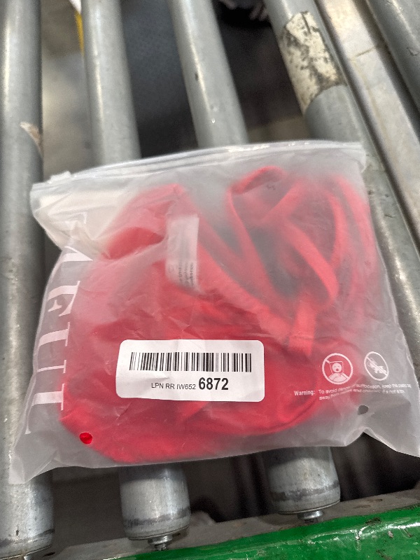 Photo 1 of ***Bottoms missing***ZAFUL Triangle Bikini for Women 2 Piece Halter Bikini Sets Sexy High Cut Bathing Suit Side Tie Swimsuits Red Solid S