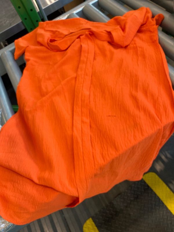 Photo 1 of *Major Damaged*
Halife Womens Beach Cover Up Shirt V Neck Silky Bathing Suit Cover Ups Dress Flowy Lightweight Swim Coverup Orange S
