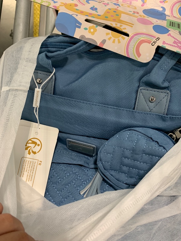 Photo 1 of *****COLOR BLUE*********  CEI-CEI Neoprene Diaper bag Backpack Waterproof Baby Changing Bags for Mom and Dad with Changing Pad Large Travel Maternity Tote with Insulated Pockets and Organised Compartments 