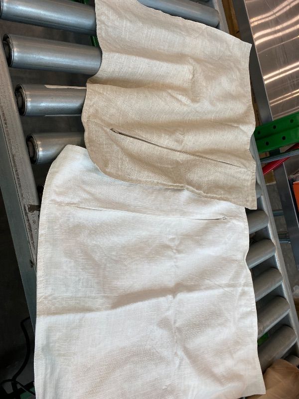 Photo 1 of *Missing Parts* MIULEE Neutral Linen Pillow Covers Pack of 2 Decorative Natural Solid Throw Pillow Covers Soft Accent Boho Farmhouse Couch Pillowcases Modern Home Decors for Living Room Bed Sofa 18x18 Inch