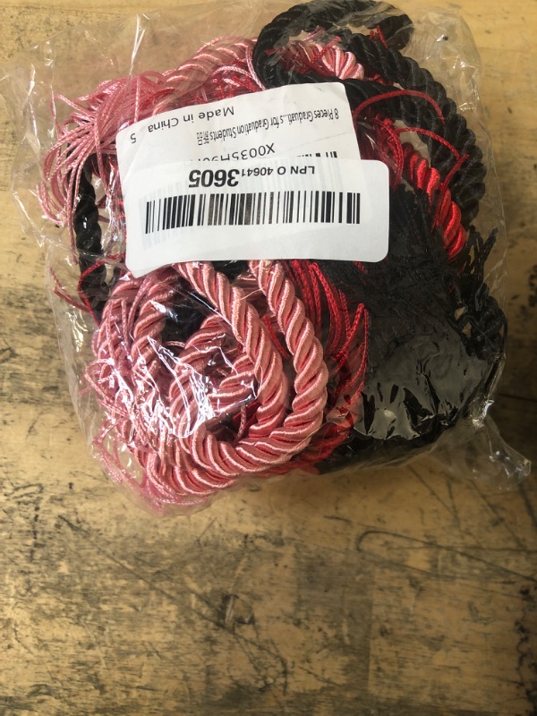 Photo 1 of *** ONLY 3 COLORS****   HOVEOX 8 Pieces Graduation Honor Cords Graduation Tassel Honor Cord Graduation Cords Bulk Honor Cords for Graduation Students