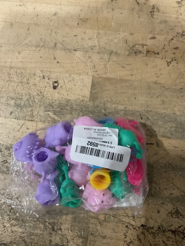 Photo 1 of 20 PCS Cute Finger Puppets Toys,Monster Stretchy Finger Puppets Fidget Toys,Soft Rubber Finger Doll Toys for Role Playing,Party,Christmas