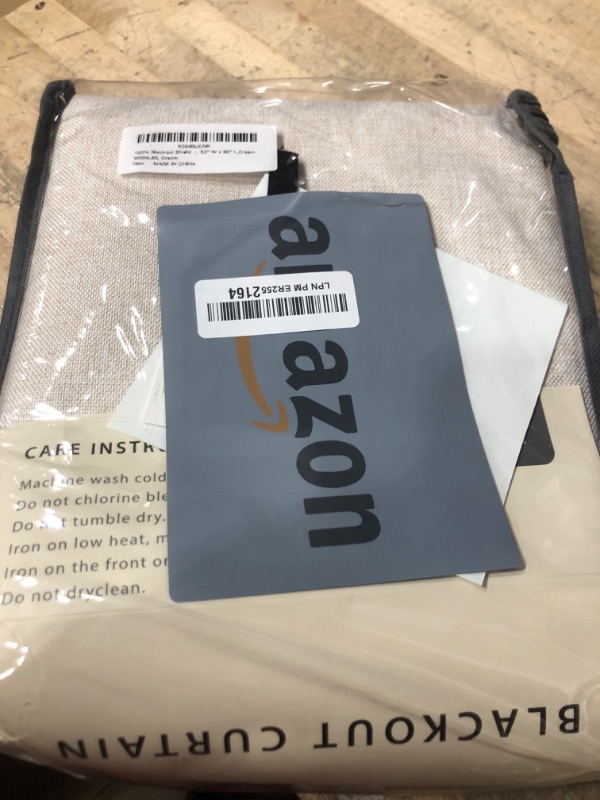 Photo 1 of 100% Blackout Shield Linen Blackout Curtains for Bedroom 90 Inches Long, Back Tab/Rod Pocket Living Room Drapes, Thermal Insulated Blackout Curtains 2 Panels Set, 50" W x 90" L,Cream