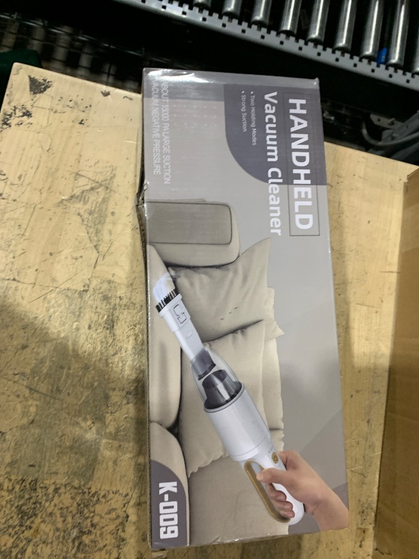 Photo 1 of ***UNKNOWN DAMAGES/MISSING PIECES*** VANKICO 2-in-1 Mini Cordless Vacuum Cleaner, Handheld Vacuum Cleaner, USB Rechargeable Car Vacuum Portable, Quickly Dust Removal, for Hardwood Floor, Carpets, Pet Hair, Car, Office & Home Cleaning