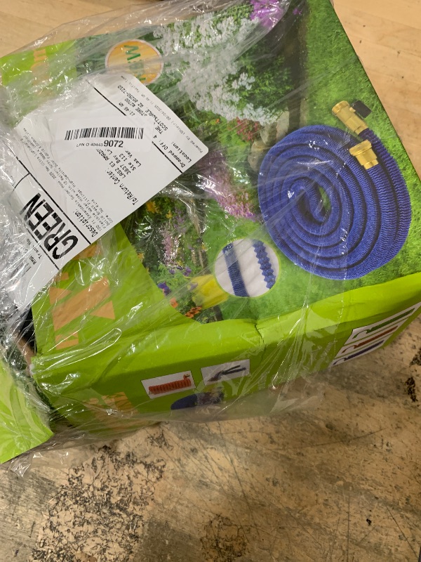 Photo 1 of 100 ft Expandable Garden Hose, 2026 New Ultra Lightweight & Flexible Water Hose with 10 Pattern Spray Nozzle, Leak-Proof Solid Brass Fittings, High-Density Outer Fabric & Durable Latex Core, No Kink