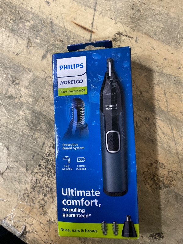Photo 1 of Norelco Philips Nose Trimmer 3000, for Nose, Ears Eyebrows, NT3600/62
