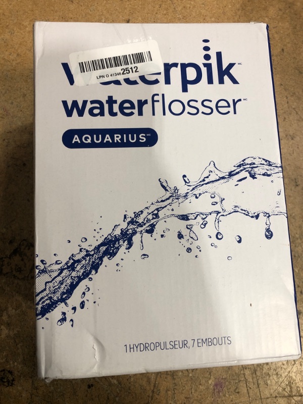 Photo 1 of **MISSING FLOSSER TIPS** Waterpik Aquarius Water Flosser For Teeth Cleaning, Gums, Braces, Dental Care, Electric Power With 10 Settings, 7 Tips For Multiple Users And Needs, ADA Accepted, Gray WP-667, Packaging May Vary
