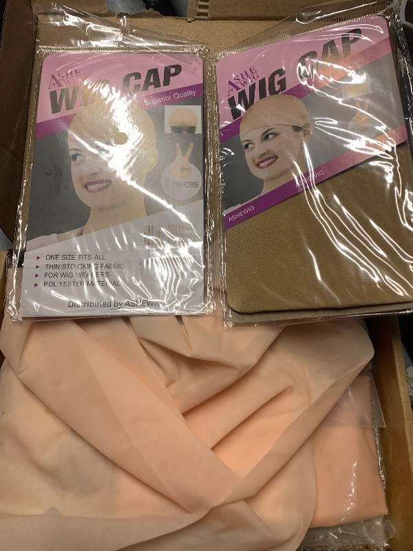 Photo 1 of (incomplete)(see images) Mepase 24/16/4 PCS Halloween Latex Bald Caps Costumes with Head Wig Mustache Sunglasses Accessories for Adults Rapper Cosplay(16 Pcs)