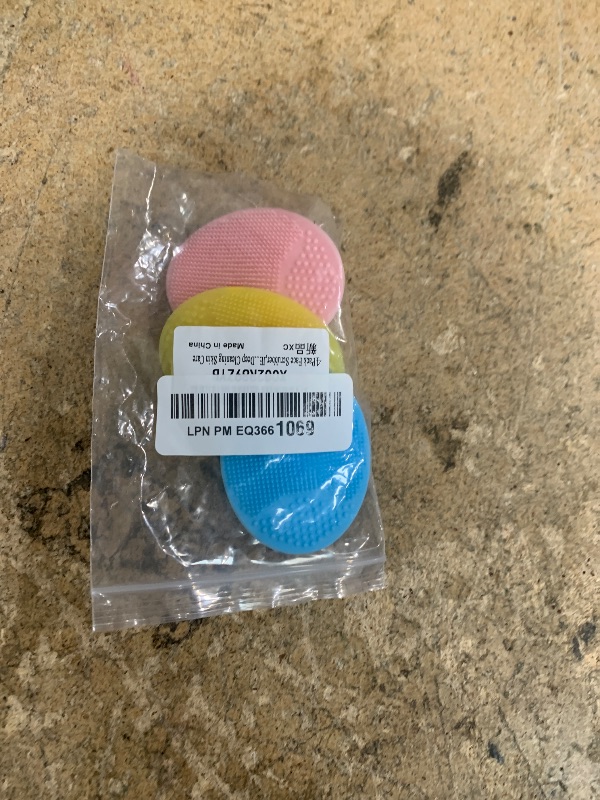 Photo 1 of 4 Pack Face Scrubber,JEXCULL Soft Silicone Facial Cleansing Brush Face Exfoliator Blackhead Acne Pore Pad Cradle Cap Face Wash Brush for Deep Cleaning Skin Care