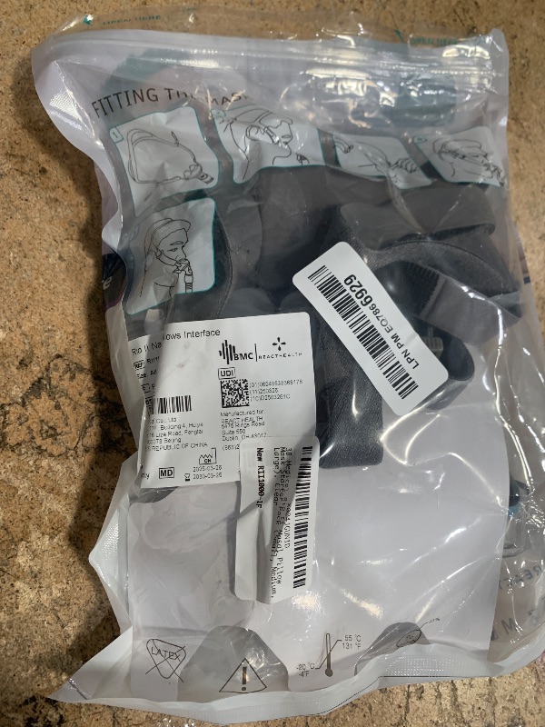 Photo 1 of 3B Medical Rio II Nasal Pillow Mask Starter Pack (Small, Medium, Large), Clear