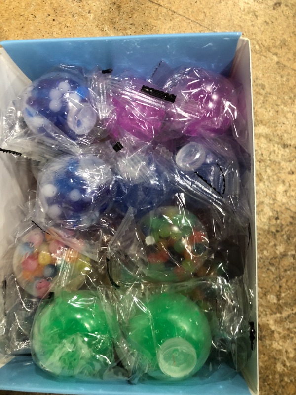 Photo 1 of 24Pack Stress Balls, Squishy Ball, Squishy Squeeze Balls Bulk Fidget for Adults, Stress Relief Balls, Party Favors, Birthday Gift, Goodie Bag Stuffers