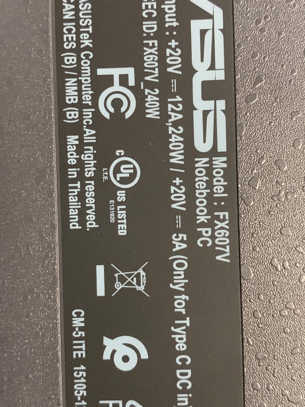 Photo 1 of (TOUCH PAD NON-RESPONSIVE) (STUCK ON LOADING SCREEN) ASUS TUF Gaming F16 Gaming Laptop, 16” FHD+ 144Hz IPS-Level 16:10 Display, Intel® Core™ 5 210H, NVIDIA® GeForce RTX™ 4050, 16GB DDR5, 512GB PCIe Gen4 SSD, Wi-Fi 6, Win11 Home, FX607VU-SS53