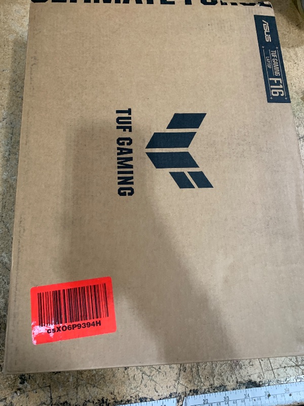Photo 1 of (TOUCH PAD NON-RESPONSIVE) (STUCK ON LOADING SCREEN) ASUS TUF Gaming F16 Gaming Laptop, 16” FHD+ 144Hz IPS-Level 16:10 Display, Intel® Core™ 5 210H, NVIDIA® GeForce RTX™ 4050, 16GB DDR5, 512GB PCIe Gen4 SSD, Wi-Fi 6, Win11 Home, FX607VU-SS53