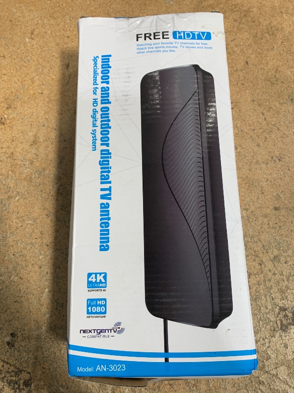 Photo 1 of **POSSIBLE LIMITED CHANNELS DUE TO ANTENNA**  2025 Upgraded TV Antenna for Smart TV, 1600+ Miles Range, Indoor/Outdoor Digital Antenna for Local Channels, HD 4K Support, Amplified Signal Booster, Clear Reception for 1080p 4K TVs