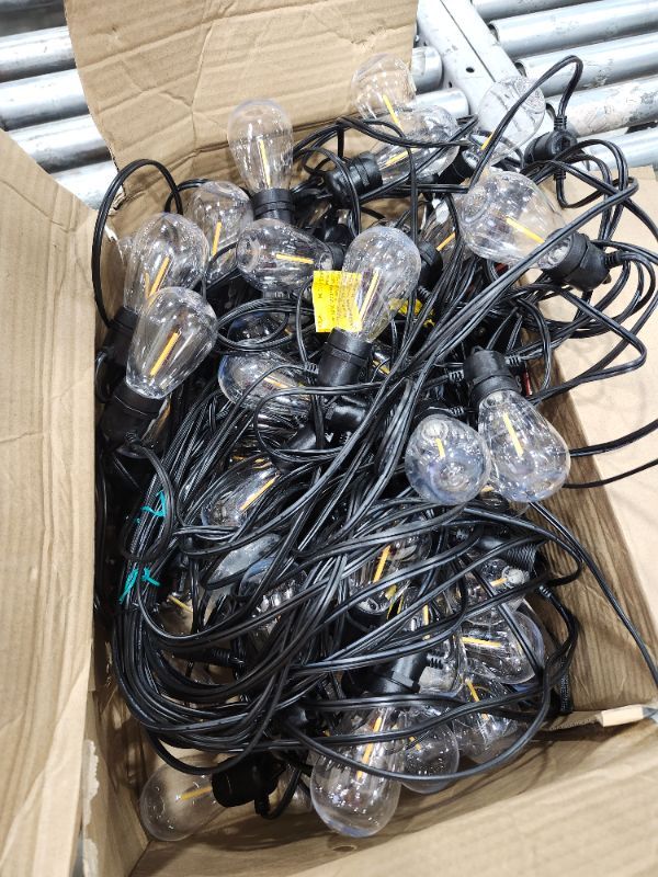 Photo 1 of ***********Missing solar panel************
addlon 200FT(192+8) Solar String Lights Outdoor Waterproof with 6W Panel USB & Remote Control Patio Lights Long Last for 20+Hrs Dimmable Solar Power LED Bulbs for Porch Garden Market Bistro Backyard