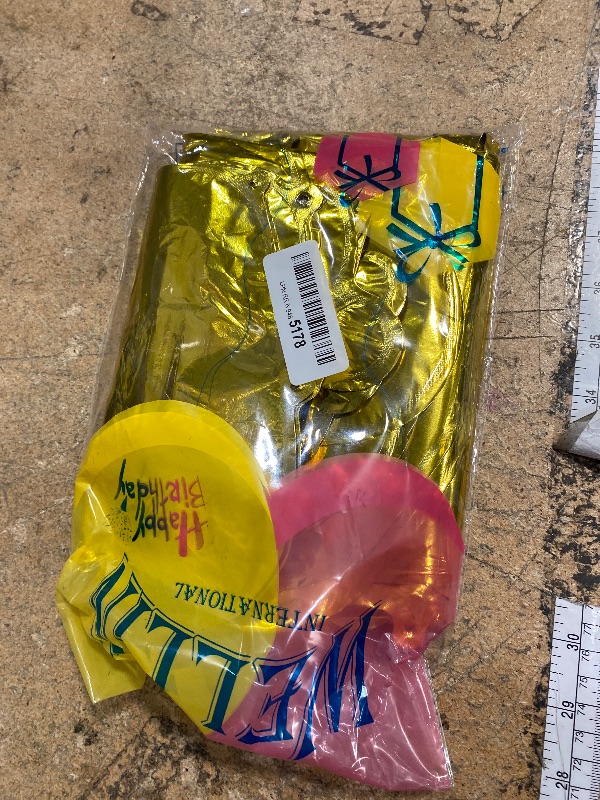 Photo 1 of [52 PCS] 16" Foil Gold Letter Balloons 2 Sets of A-Z, Mylar Aluminum Hanging Alphabet for Graduation New Year eve Birthday Party Decorations