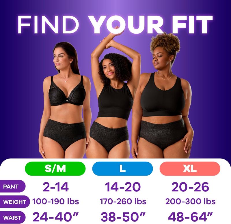 Photo 1 of 
Always Discreet Adult Incontinence Overnight Underwear for Women, Small/Medium, Up to 100% Bladder Leak Protection, 14 Count