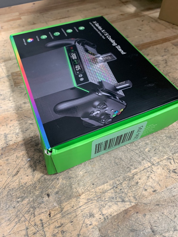 Photo 1 of **FOR PARTS/NON-FUNCTIONAL** LVVIL Cooling Fan with 2 Packs 4800mWh Rechargeable Battery for Xbox Series X/S Console, Built-in Auto Adjustable Cooling System with Xbox Fans Cooler, Controller & Headset Holders Included