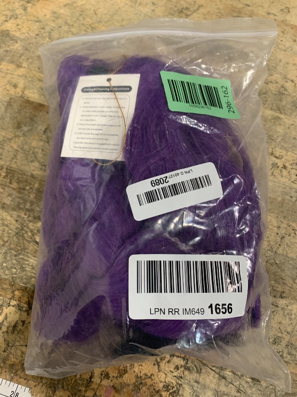 Photo 1 of **SEE NOTES** LABEAUTÉ Long Purple Cosplay Wig for Girls with Ponytail Cosplay Anime Braided Wig for Synthetic Hair Halloween Costume Party Hair