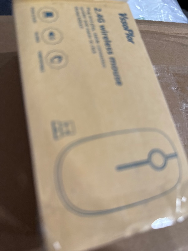 Photo 1 of Vssoplor Wireless Mouse, 2.4G Slim Portable Computer Laptop Mouse with Nano Receiver Quiet Silent Optical Mice for Notebook, PC, Laptop, Computer-Gradient Purple