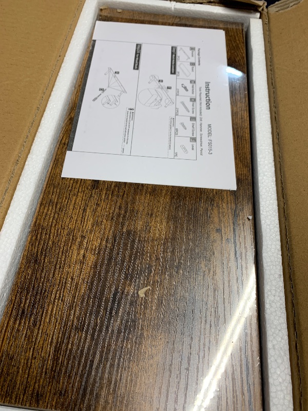 Photo 1 of (see all images) QEEIG Floating Shelves for Wall Bathroom Shelf Bedroom Kitchen Living Room Hanging Book Shelves Small Farmhouse Decor 