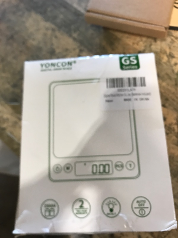 Photo 1 of Digital Food Kitchen Scale Upgraded, YONCON 3000g/0.1g High Accuracy Mini Pocket Scale Measures in Grams and oz for Cooking, Baking, Jewelry, Tare Function,2 Trays, LCD Display (Batteries Included)
