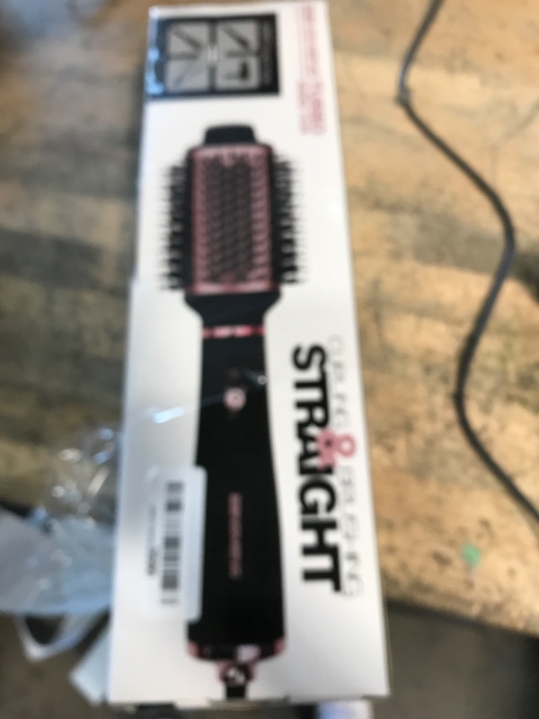 Photo 1 of BANGMENG Blow Dryer Brush, 4 in 1 Hair Dryer Styler for Medium Long Hair, 2.5 Inch Oval Ceramic Barrel One Step Hot Air Brush for Blow Drying Straightening Volumizing, Less Frizz, More Shine