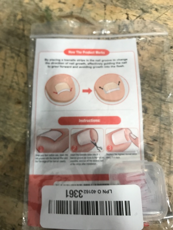 Photo 1 of BEZOX Ingrown Toenail Corrector Set - 40 Pcs Pain-Free Toenail Straightener Strips with Toenail Lifter - Easy Use Ingrown Toenail Tools Kit