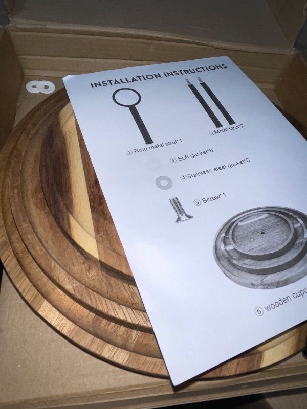 Photo 1 of 3 Tier Cupcake Stand, Wood Tiered Serving Tray Cupcake Tower, Serving Stand Display Dessert Cookie Candy Buffet Holder for Home Tea Party, Wedding, Farmhouse Decor, Tea Party Decor, Kitchen Decor