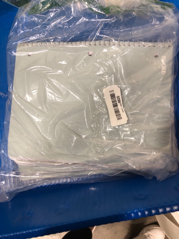 Photo 1 of ***PARTIAL SET 4 PACK ALL BLUE*** SUNEE Spiral Notebooks, 1-Subject, 20 Pack, College Ruled Paper, 8" x 10-1/2", 70 Sheets per Notebook,3-Hole Punched Paper, Pink,Purple, Blue, Green, Yellow Spiral Lined Notebooks for School,Work