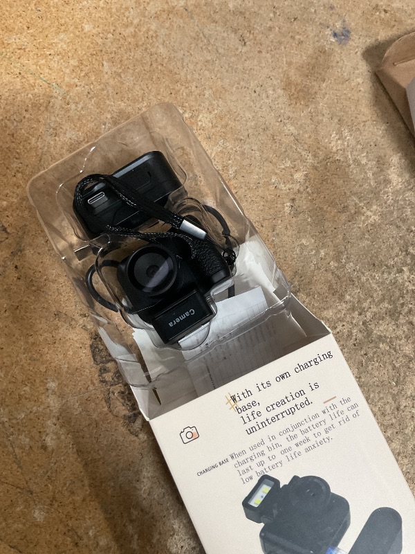 Photo 1 of **PARTIAL SET/ MISSING PIECES** Relaxweex Mini Digital Camera Keychain with Flash Light 1080p Tiny Camera Mini Retro Micro Dv/Camcorder with 600 Mins Battery Life Compact Portable Recorder for Travel Study Recording (Black,128 Gb)