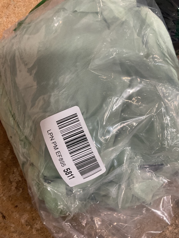 Photo 1 of **BROKEN ZIPPER/WILL NEED REPACEMENT** ZESICA Women's 2025 Summer Ruched Bodycon Dress Sleeveless Backless Ruffle Mermaid Cocktail Wedding Party Dresses,Sage,Large