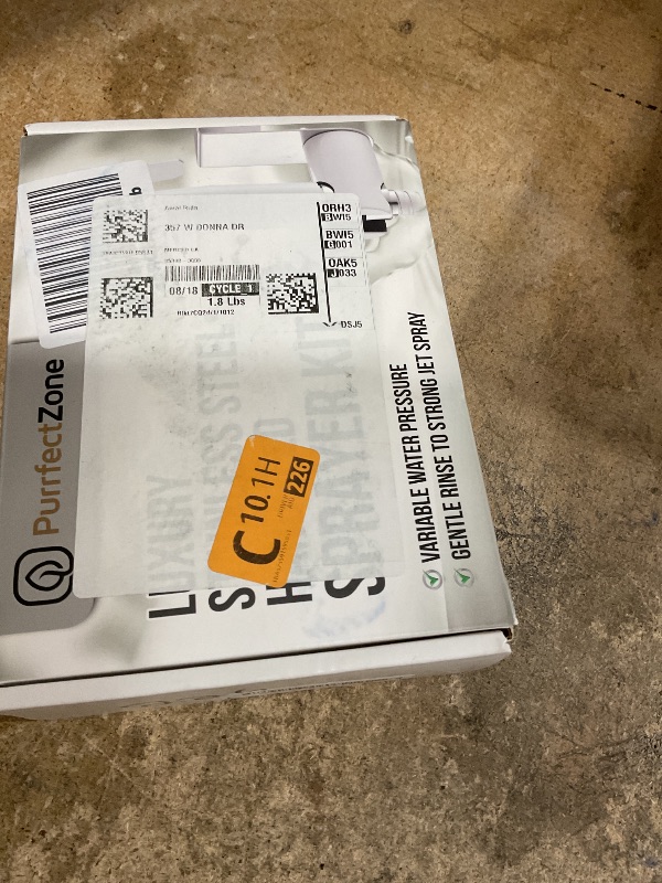 Photo 1 of  PARTS ONLY Purrfectzone Bidet Sprayer for Toilet, Bidet Sprayer for Feminine Wash, Premium Stainless Steel Jet Spray for Toilet, Wall-Mounted or Toilet Tank Mounted - White/Chrome