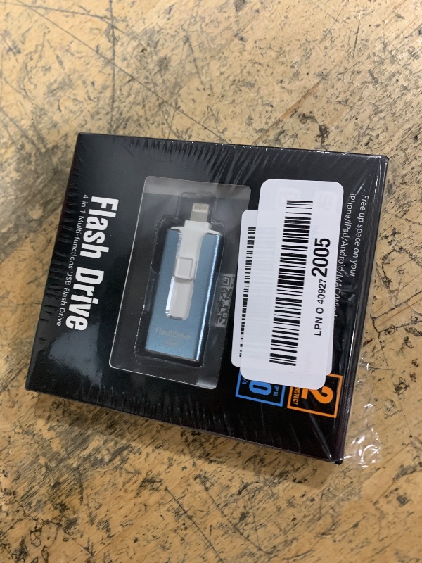 Photo 1 of 256GB USB Flash Drive for Phone and Pad, Photo Stick High Speed External USB Thumb Drives Photo Storage Memory Stick for Save More Photos and Videos (Blue, 256GB)