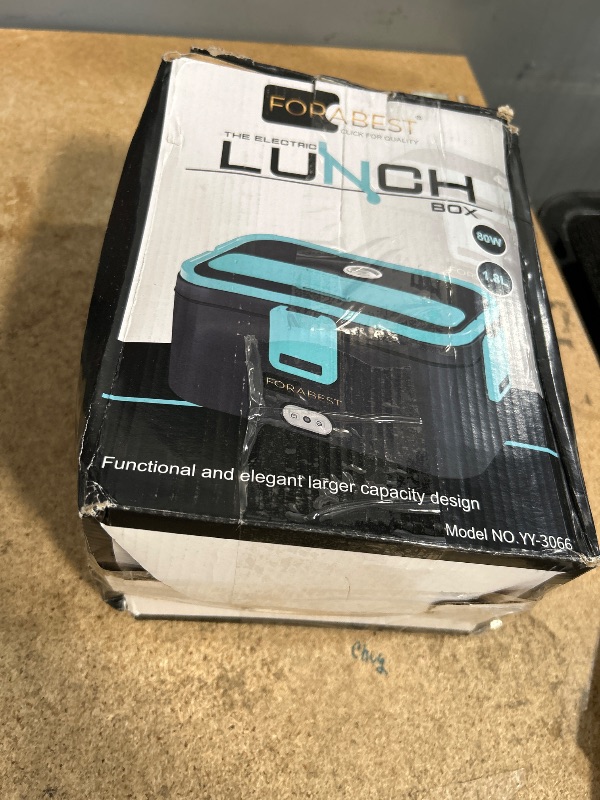 Photo 1 of 1.8L Heated Lunch Box – XL Electric Lunch Box for Adults, 80W Portable Food Warmer for Car, Truck (12V/24V) & Home (110V/220V) – Full-Size Utensils, Premium Bag, Larger Capacity