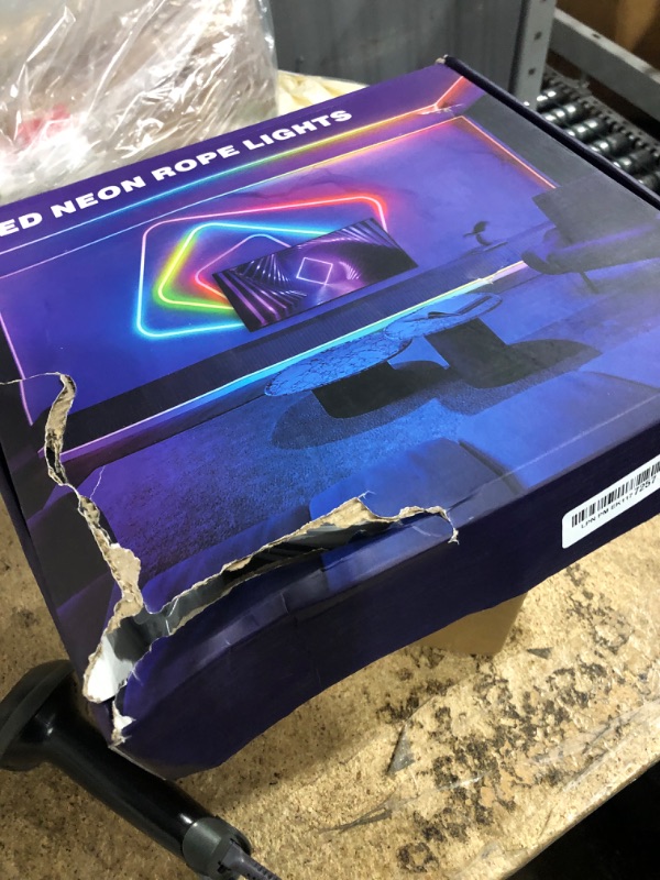 Photo 1 of 150Ft Neon Rope Lights,Flexible Led Rope Lights Control with App/Remote,Multiple Modes Light,IP65 Outdoor RGB Led Light Waterproof (150Ft Neon Rope Lights)LPNPMEK1177257