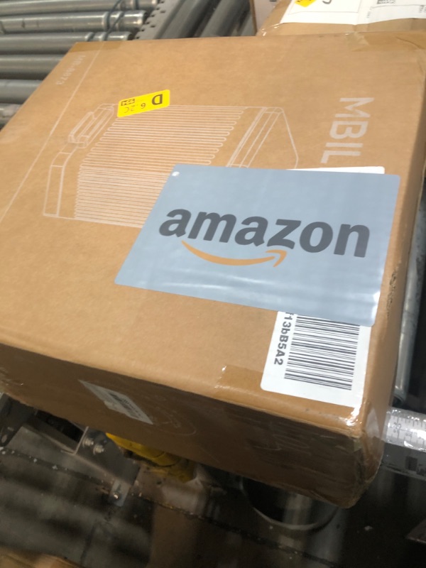 Photo 1 of ***(PARTS ONLY/MAJOR DAMAGE/ NON FUNCTIONAL)***Mbillion Bathroom Trash Can with Lid-Stainless Steel Step Slim Garbage Can-Metal Wastebasket-10L/2.6 Gallon Rectangle Pedal Trash Bin for Narrow Office, Kitchen, Bedroom, Toilet-Soft Close, White