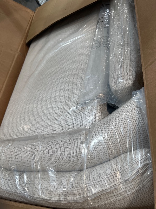 Photo 1 of **PARTS ONLY*** PINSOLID Modern Loveseat Sofa for Living Room,Love Seat with 2 Seater,Velvet Loveseat Sofa,Small Couch for Living Room,Bedroom,Office and Small Space(BeigeWhite)