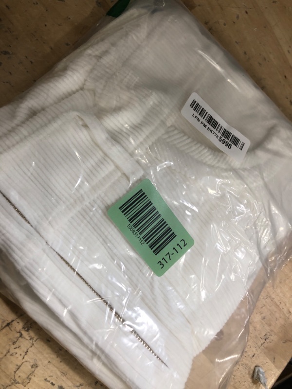 Photo 1 of (MISSING BELT) Women's Corduroy Mini Dress Short Sleeve Lapel Zip Up Belted Cowgirl Dresses with Pockets White