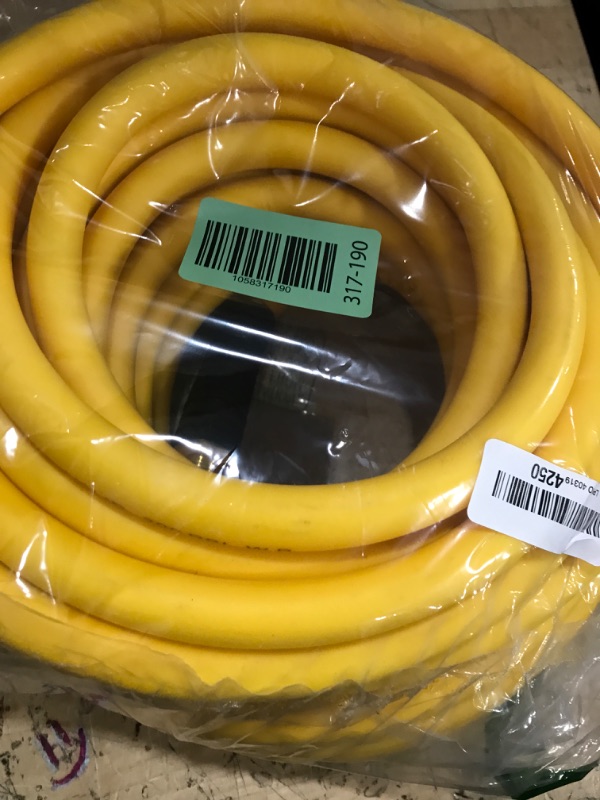 Photo 1 of 1/2 Inch x 50ft. Hybrid Air Compressor Hose with 1/2 in. MNPT Ends and Bend Restrictors