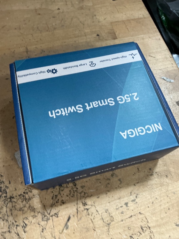Photo 1 of 10Gbe Ethernet Switch Unmanaged with 2 x 10Gb RJ45 Ports ? 4 x 2.5Gb Base-T Ports, Desktop/Wall Mount NICGIGA 6 Port 10Gbps Network Switch for Wireless AP, NAS, PC